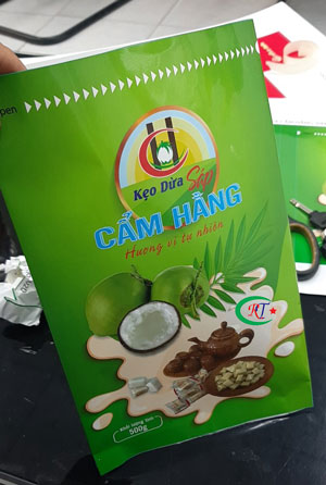 Sản xuất bao bì kẹo dừa đẹp tại Bao bì R&T